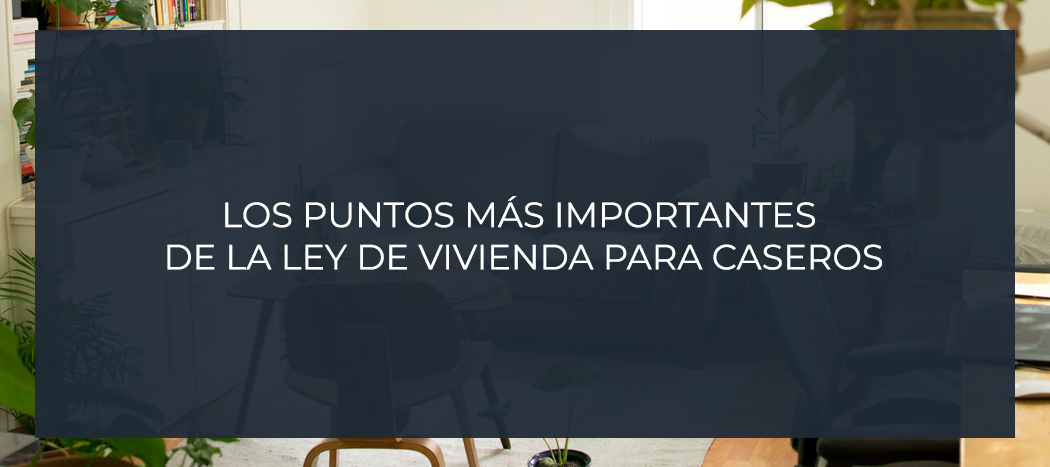 Los puntos más importantes de la Ley de Vivienda para caseros
